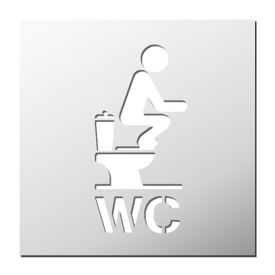 Pochoir WC