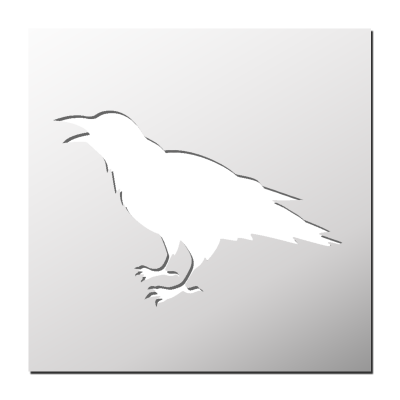 Pochoir Corbeau