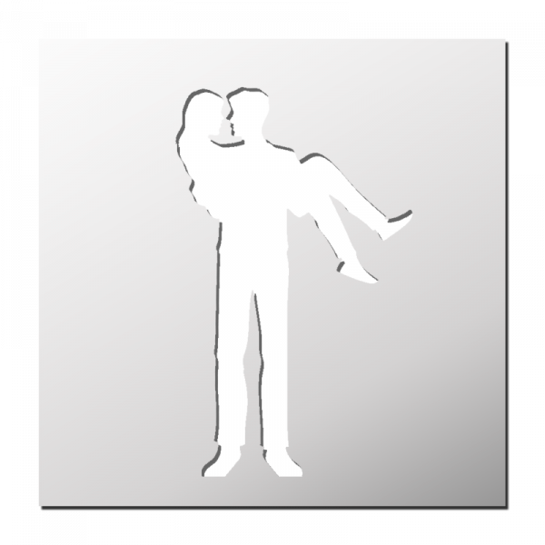 Pochoir Couple d'amoureux