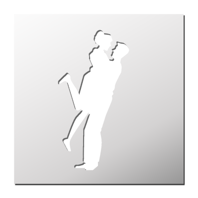 Pochoir Couple d&rsquo;Amoureux