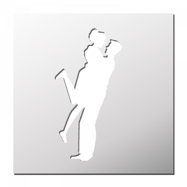 Pochoir Couple d'Amoureux