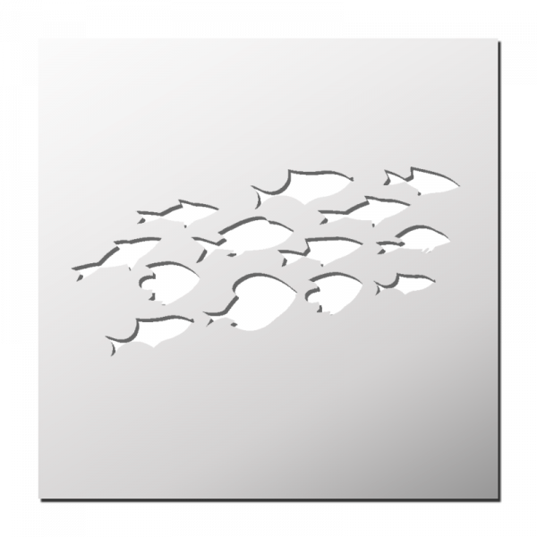 Pochoir Banc de Poissons