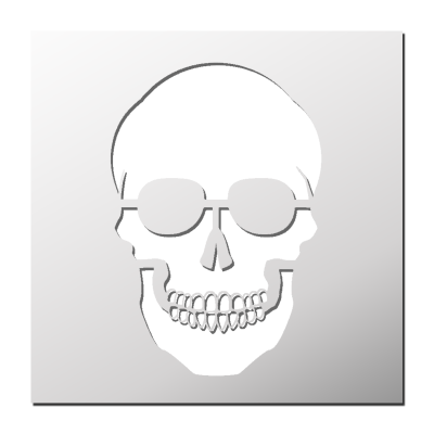 Pochoir Tête de Mort
