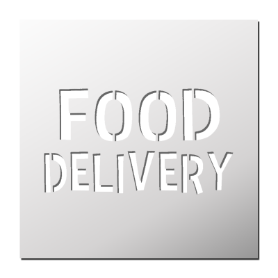 Pochoir FOOD DELIVERY