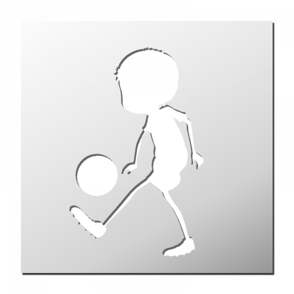 Pochoir Enfant Football