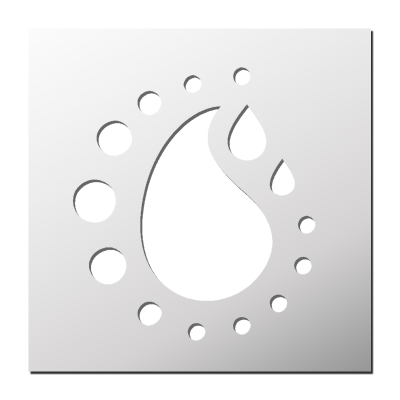 Pochoir Gouttes d’eau