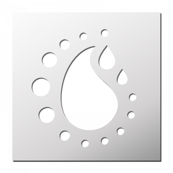Pochoir Gouttes d'eau