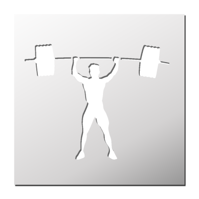Pochoir Musculation