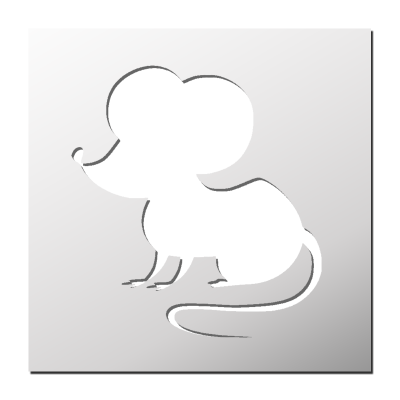 Pochoir Souris