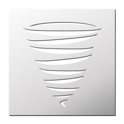 Pochoir Tornade