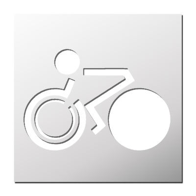 Pochoir Vélo
