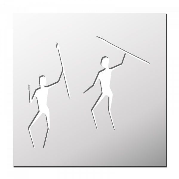 Pochoir Dessin Préhistorique Chasseurs