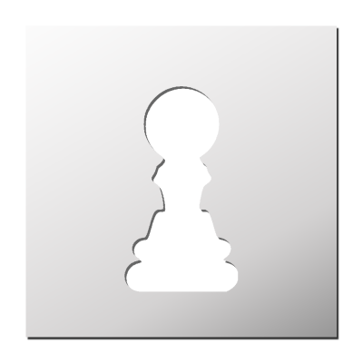 Pochoir Echec Pion