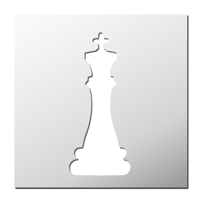 Pochoir Echec Roi