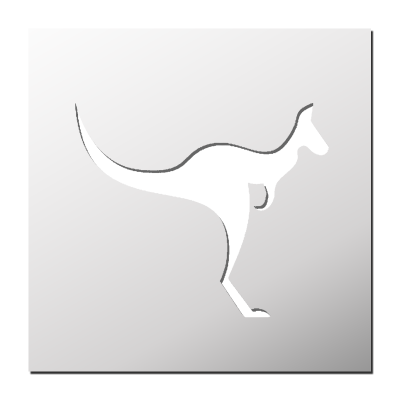 Pochoir Kangourou