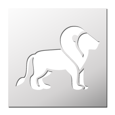 Pochoir Lion
