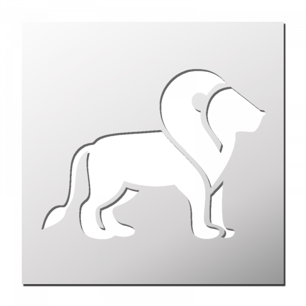 Pochoir Lion