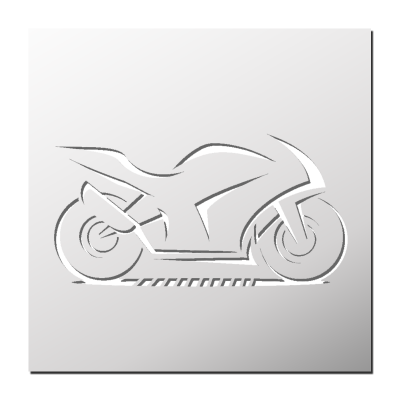 Pochoir Moto Sportive