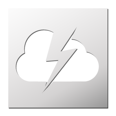 Pochoir Orage