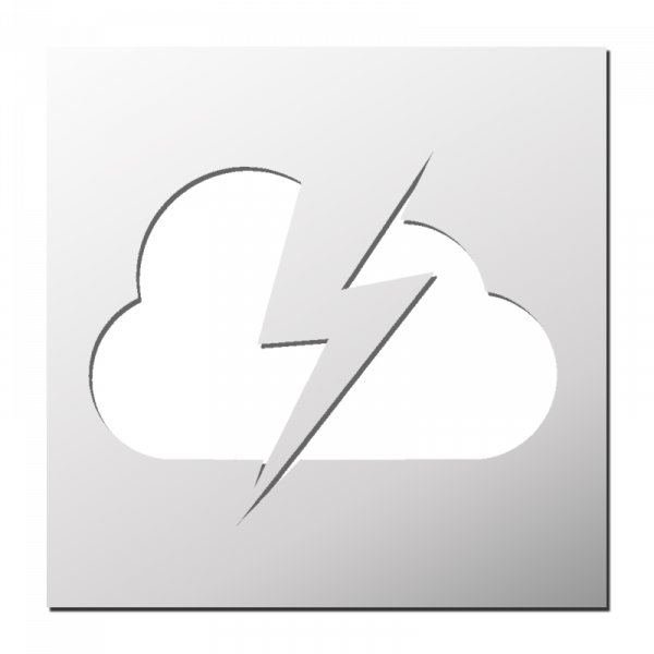 Pochoir Orage