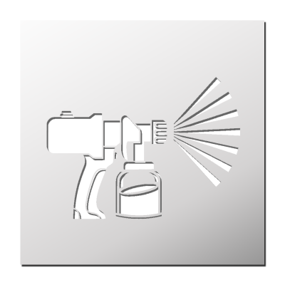 Pochoir Pistolet à peinture