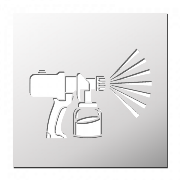 Pochoir Pistolet à peinture