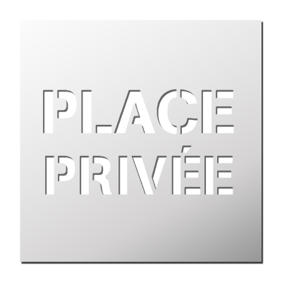 Pochoir Place Privée