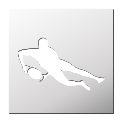 Pochoir Rugby