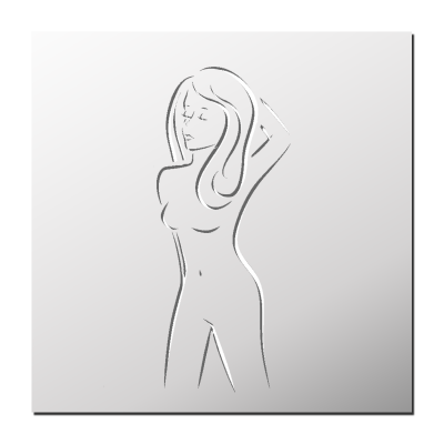 Pochoir Silhouette d&rsquo;une Femme