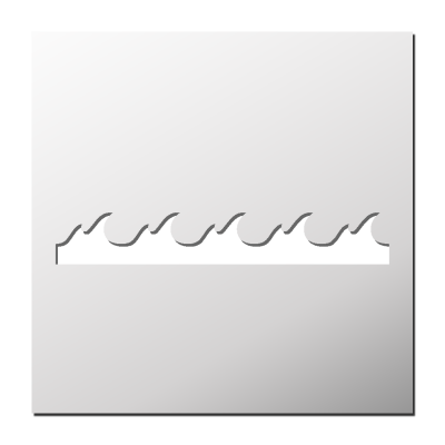 Pochoir Vague