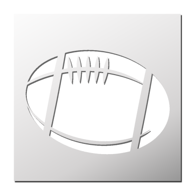 Pochoir Ballon Rugby