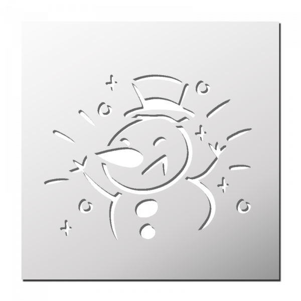 Pochoir Bonhomme de neige