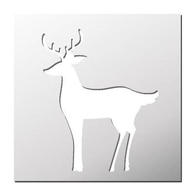 Pochoir Cerf