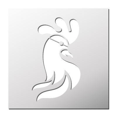 Pochoir Coq