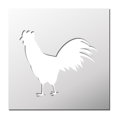 Pochoir Coq