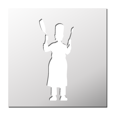 Pochoir Cuisinière
