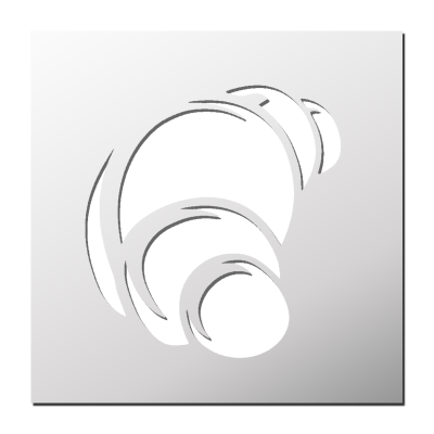 Pochoir Croissant