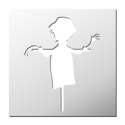 Pochoir Epouvantail
