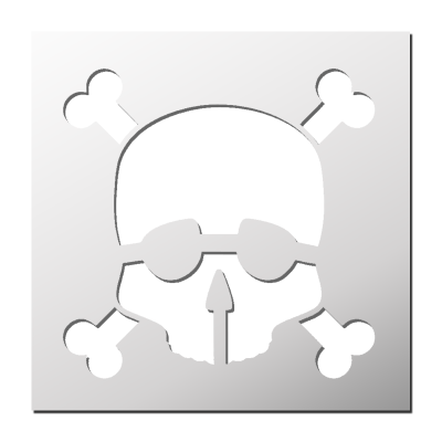 Pochoir Tête de Mort
