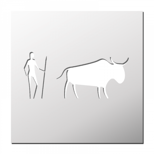 Pochoirs Motifs égyptiens Réutilisables - 9 Gabarits PET Avec Pinceau, Pour Peinture Murale Et Déco