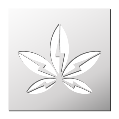 Pochoir Feuille Cannabis