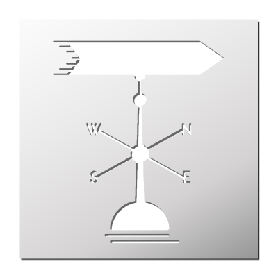 Pochoir Girouette