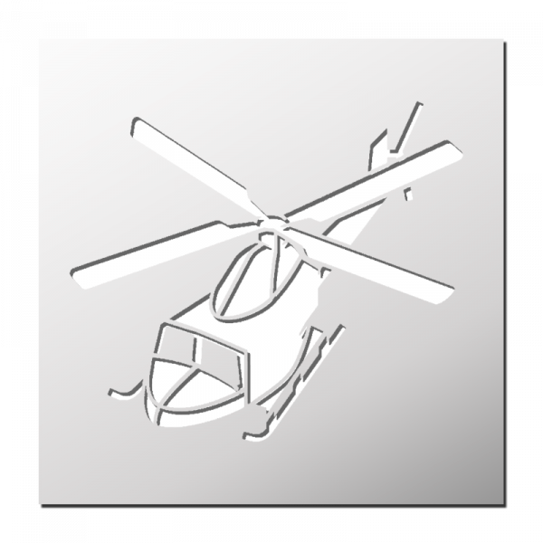 Pochoir Hélicoptère