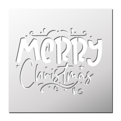 Pochoir Merry Christmas