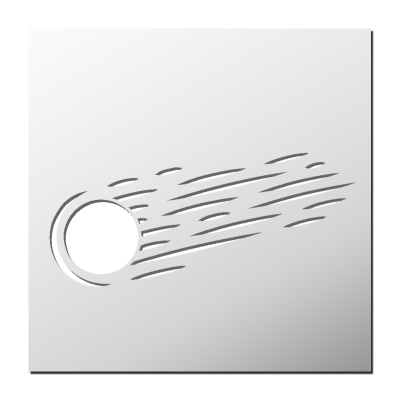 Pochoir Météorite