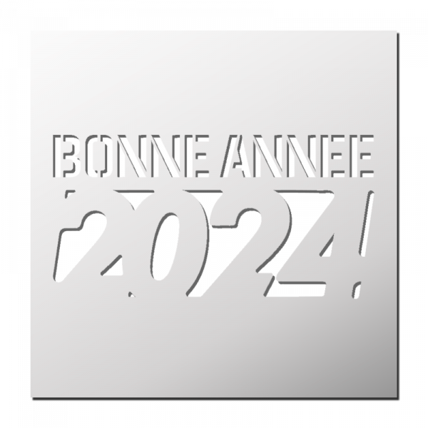 Pochoir Bonne Année 2024