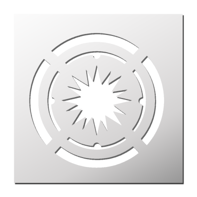 Pochoir Boussole