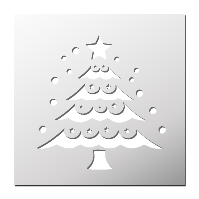 Pochoir Sapin de Noël