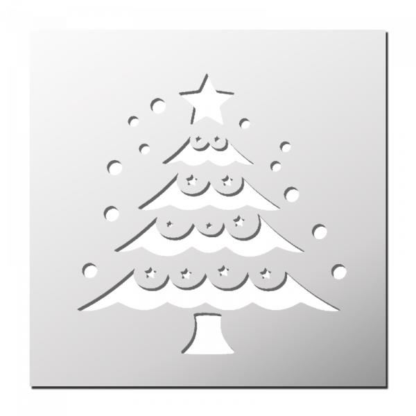 Pochoir Sapin de Noël