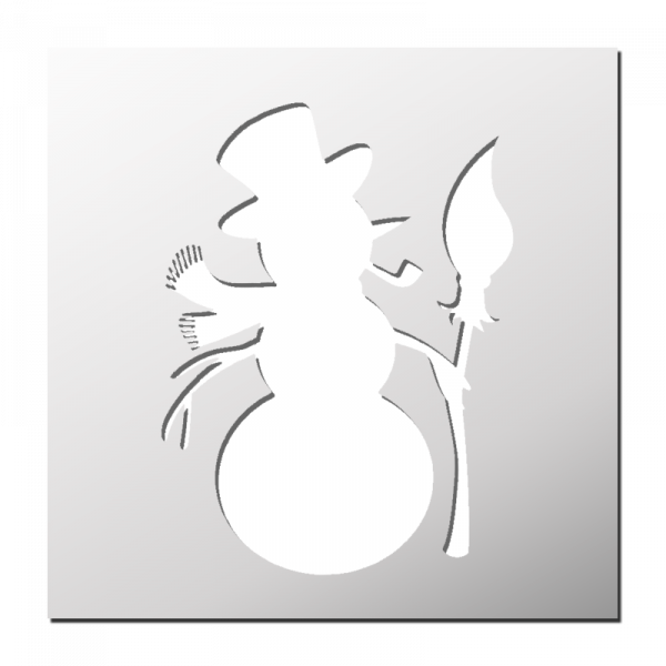 Pochoir Bonhomme de neige